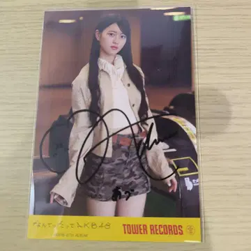 AKB48 타워 레코드 엽서 사인 포함 야기 아이즈키