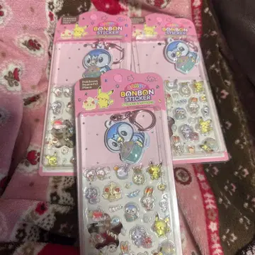 한국 포켓피스 CANDY BONBON 스티커&키링 팽도리