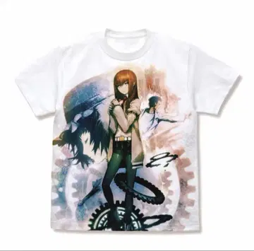 슈타인즈 게이트 마키세 크리스 풀 그래픽 T셔츠 xl