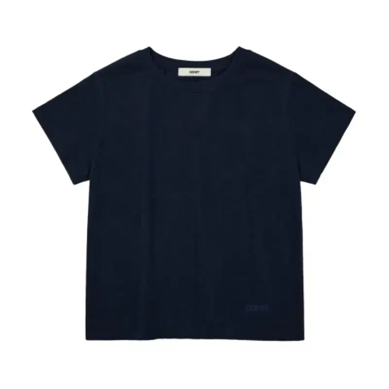 DEINET PEACHED LOGO T-SHIRTS IN NAVY