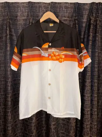 70s Hang Ten 하와이안 셔츠