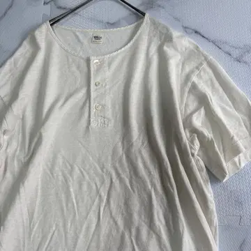 새상품급 Ron Herman 론 헤르만 헨리넥 반팔T 화이트 L 상당