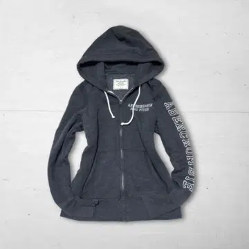 Abercrombie & Fitch 지퍼 후드티 자수 포함 y2k