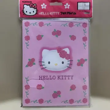 산리오 레트로 키티 로즈 후지필름 사진 앨범 56매 수납