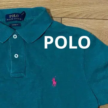 랄프 로렌 POLO 에메랄드 그린 피케 셔츠 반팔 M