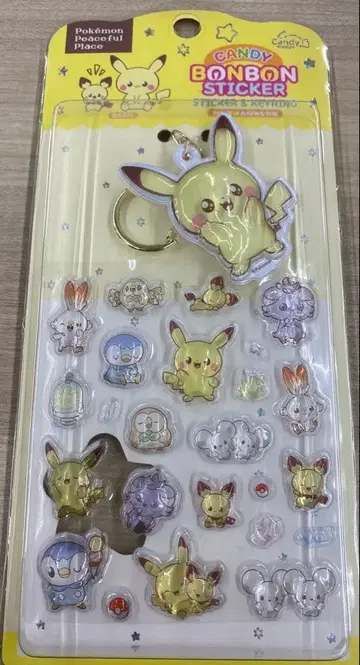 캔디 모자 꽁지 스티커 포켓몬