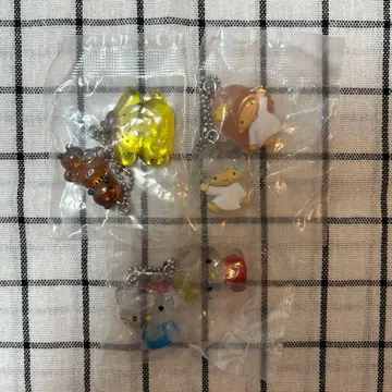 산리오 나카요시 드롭 참 키키라라 키티 폼폼푸딩 3개 세트