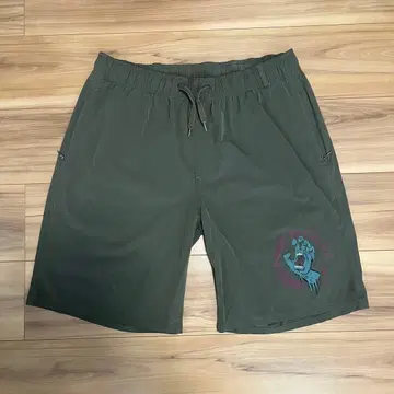 [ 인기 ] 산타크루즈 스크리밍 핸드 숏팬츠 L 카키 레어