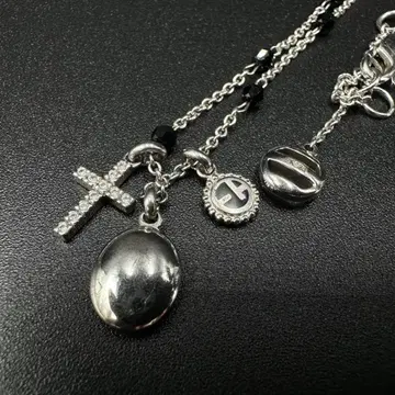 아르마니 목걸이 실버925 큐빅 십자가 크로스 r817