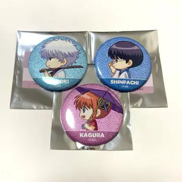 [ 은혼 ] 트레이딩 치비토코 글리터 캔뱃지 긴토키 신파치 카구라