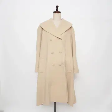 캐서린 햄넷 더블 브레스트 롱 코트 크림 사이즈 M*MD567
