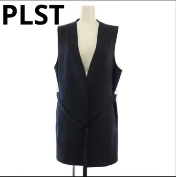플라스테 PLST 와셔 트윌 A라인 벨트 베스트 자켓