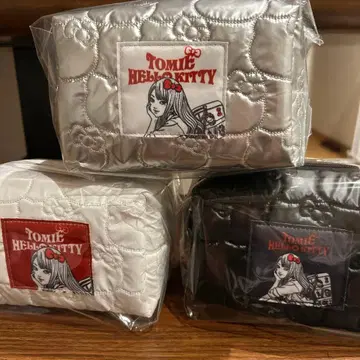 에니마이 복권 헬로키티 x 토미에 D상 멀티 파우치 3종 컴플리트 세트