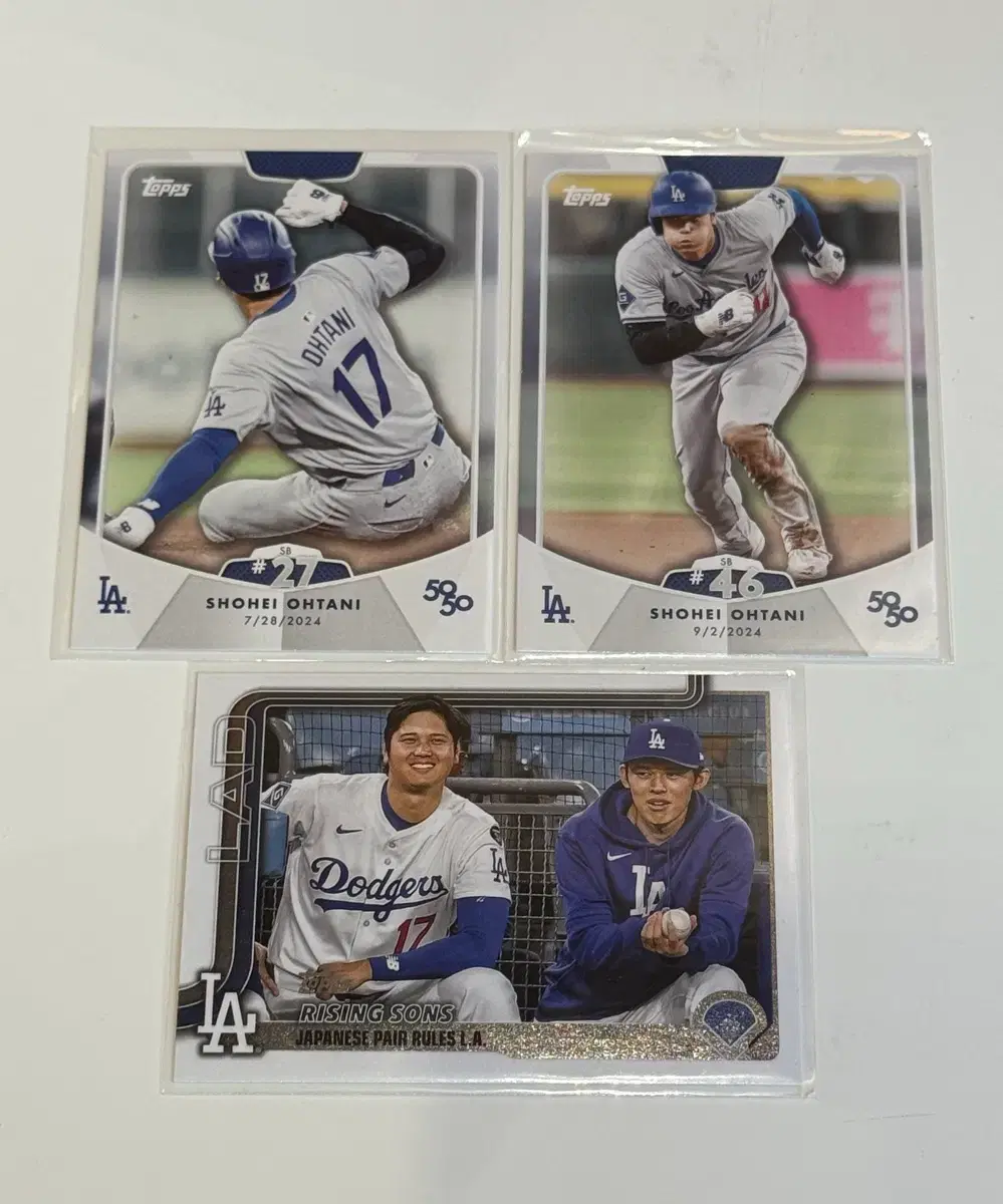 Topps 오타니 쇼헤이 카드 3장 랏