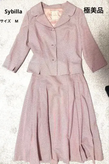 시빌라 핑크 트위드 셋업 수트