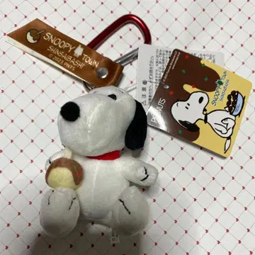 스누피 신사이바시 통통 스누피 카라비너 마스코트 타코야키