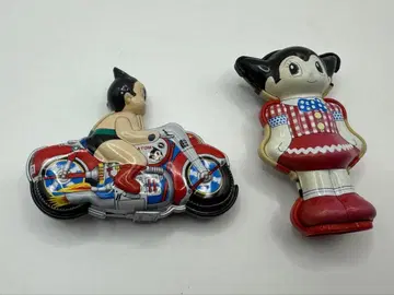 초레어 [ 쇼와 레트로 ] 아톰 & 우란 바이크 브리키 피규어 세트