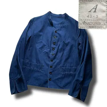 아나토미카 인디고 라이트 온스 돌먼 자켓 size 42 일본제