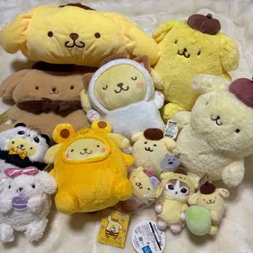 산리오 폼폼푸딩 봉제 인형 마스코트 묶음 판매