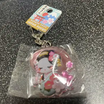 마이코 봉봉 드롭 키링 일본풍 패턴 미사용 새상품