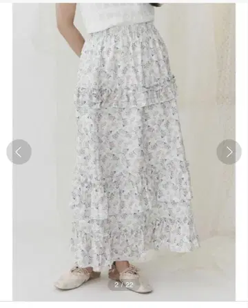 메리제니 꽃무늬 프릴 스커트