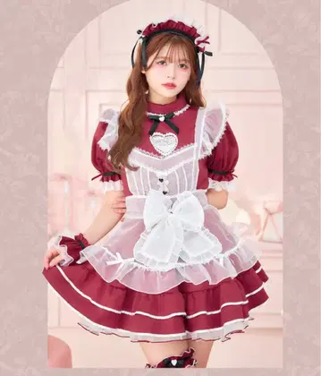 malymoon 발렌타인 하트 화이트 튤 메이드