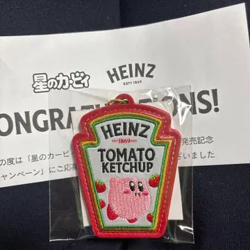 커비 키링 HEINZ 토마토 케첩 디자인