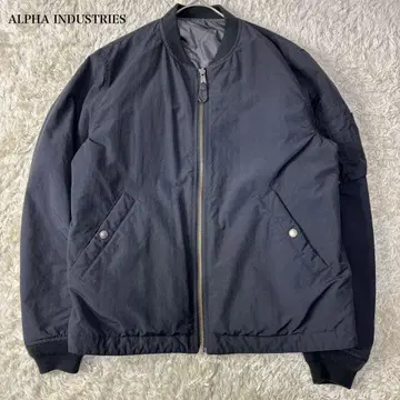 알파인더스트리 MA-1 리버서블 퀼팅 블랙 M