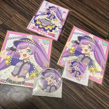 프리파라 마루쿠지 라라 구매 혜택 브로마이드 캔뱃지 미니 색지