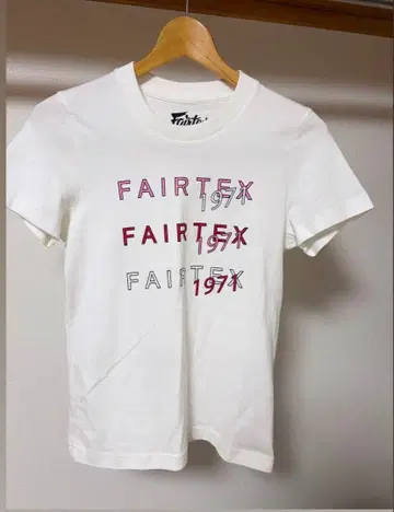 FAIRTEX 페어테크 여성용 티셔츠 화이트 핑크 무에타이