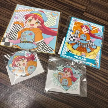 프리파라 미캉 마루쿠지 캔뱃지 색지 특전 브로마이드