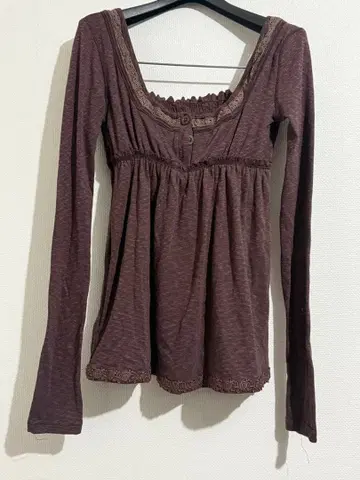 모리걸 스타일 긴팔 상의