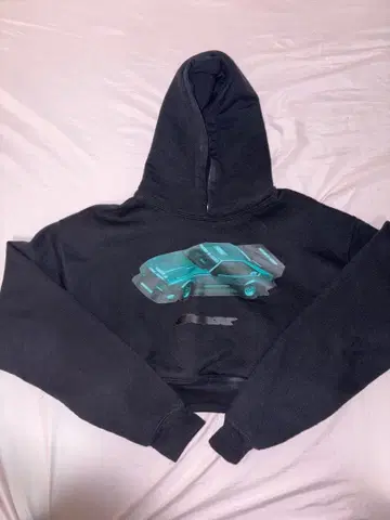 Sex 크롭 후드티 oops