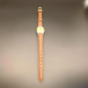 오메가 드 빌 손목시계 골드/브라운 작동품