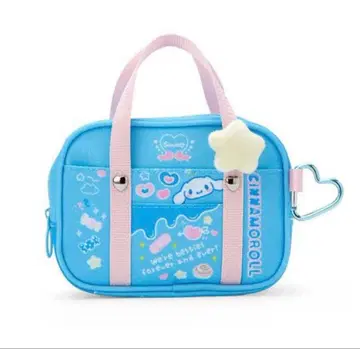 산리오 스쿨백 미니 파우치 시나모롤 산리오 학원 반짝임부 시나몬