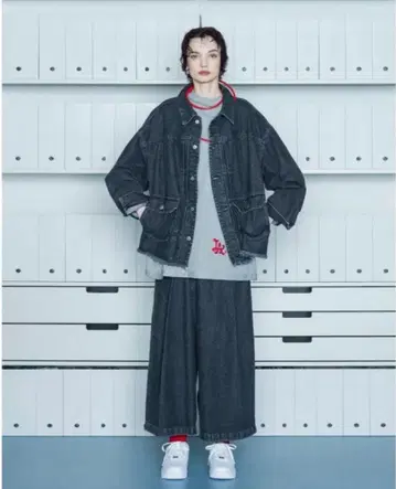 NEON SIGN 데님 사루엘 팬츠 44