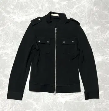 에클레르 데피 밀리터리 자켓 맨투맨 원단 블랙 사이즈 2