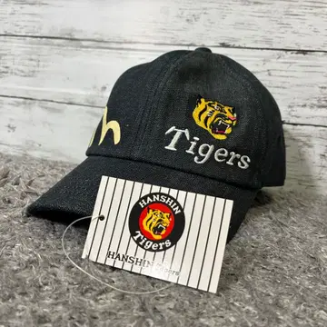 [초레어] EVISU x 한신 타이거즈 콜라보 데님 캡 새상품급 한정품