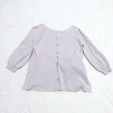 미슈마슈 7부 소매 가디건 비쥬 버튼 오피스 캐주얼 M