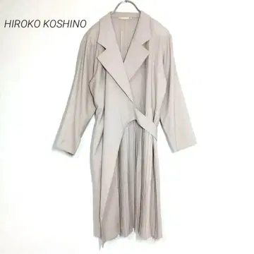 [ 히로코코시노 ] 스프링 코트 플리츠 디자인 그레이지