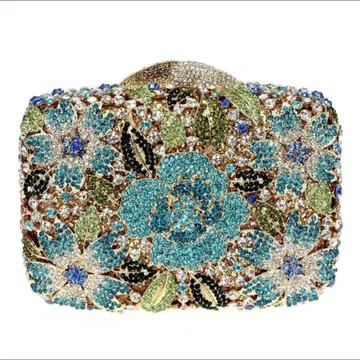 [ IUHA ] 화려한 꽃무늬 클러치백 파티백 미사용 새상품