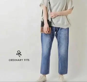ORDINARY FITS 루즈 앵클 데님 셀비지