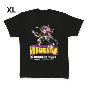 디지몬 고질라 워그레이몬 콜라보 T셔츠 XL GODZILLA