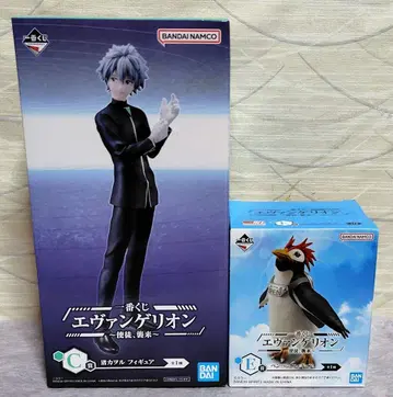 에반게리온 제일복권 C상 나기사 카오루 E상 펭귄 피규어 미개봉품