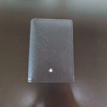 Montblanc 블랙 가죽 카드 케이스