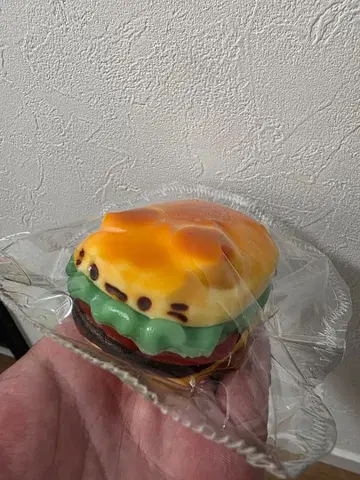 luludiy 스퀴즈 화이트 고양이 얼굴 햄버거