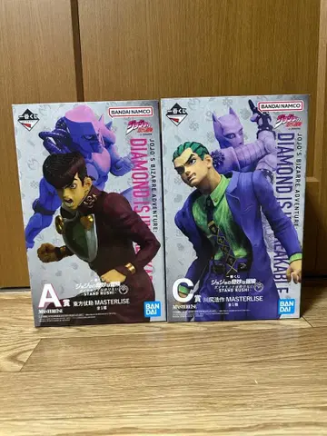 죠죠의 기묘한 모험 제일복권 A, C상 메탈 핀즈 스티커 컴프 세트