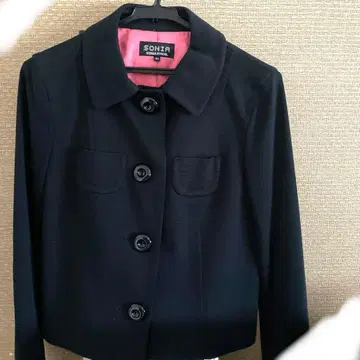 SONIA RYKIEL 네이비 테일러드 자켓 40