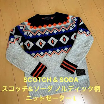 SCOTCH & SODA 스코치&소다 노르딕 무늬 니트 스웨터 L