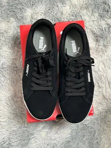 PUMA 블랙 스웨이드 세이프티 슈즈 1회 사용